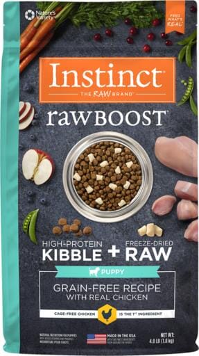 Instinct Nature's Variety Raw Boost Grain-Free Chicken Puppy Formula Dry Dog Food - 4 Lbs