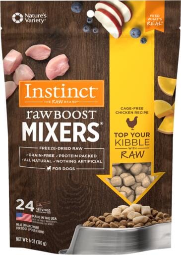 Instinct Raw Boost Mixers Grain Free Freeze-Dried Raw Chicken Dog Food Topper
