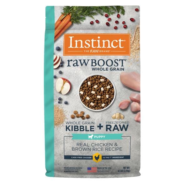 Instinct Raw Boost with Whole Grain Chicken and Brown Rice Puppy Dry Dog Food - 4.5 Lbs