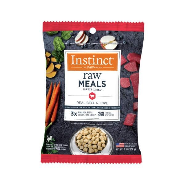 Instinct Raw Meals Grain-Free Beef Freeze-Dried Dog Food - 2 Oz