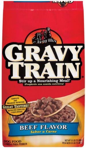 JB Smuckers Delmonte Gravy Train Beefy Classic Dry Dog Food - 35 Lbs