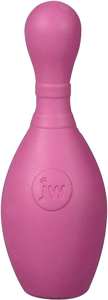 JW Pet Bouncin Bowlin Pin Rubberized Dog Toy - Large