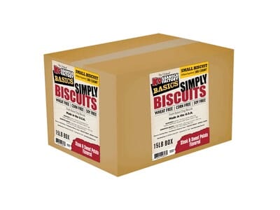 K9 Granola Simply Biscuits BULK Steak & Sweet Potato - Small Crunchy Dog Treats - 15lb