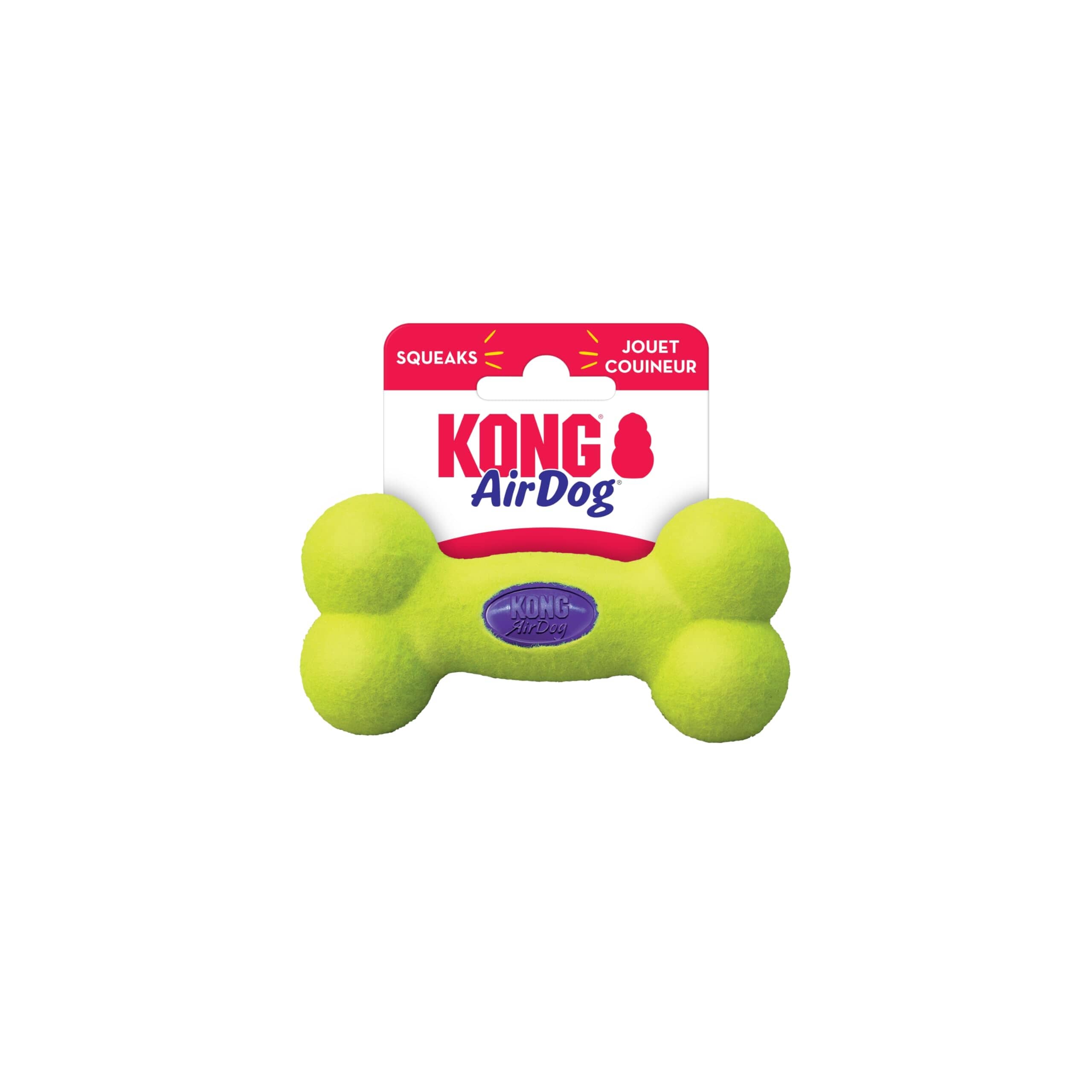 Kong AirDog Squeaker Bone Felt Dog Toy - Large