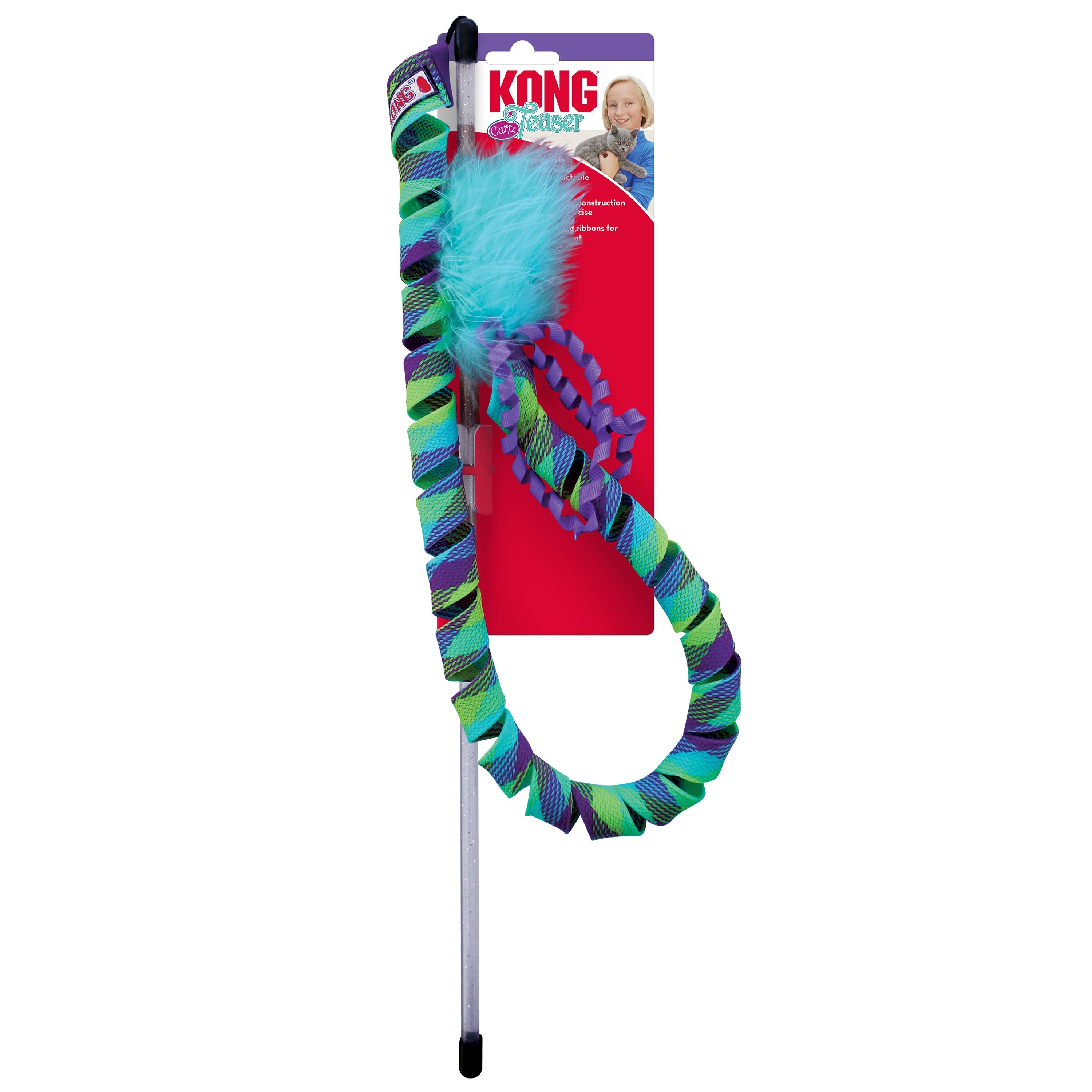 Kong Curlz Teaser Wand Cat Toy
