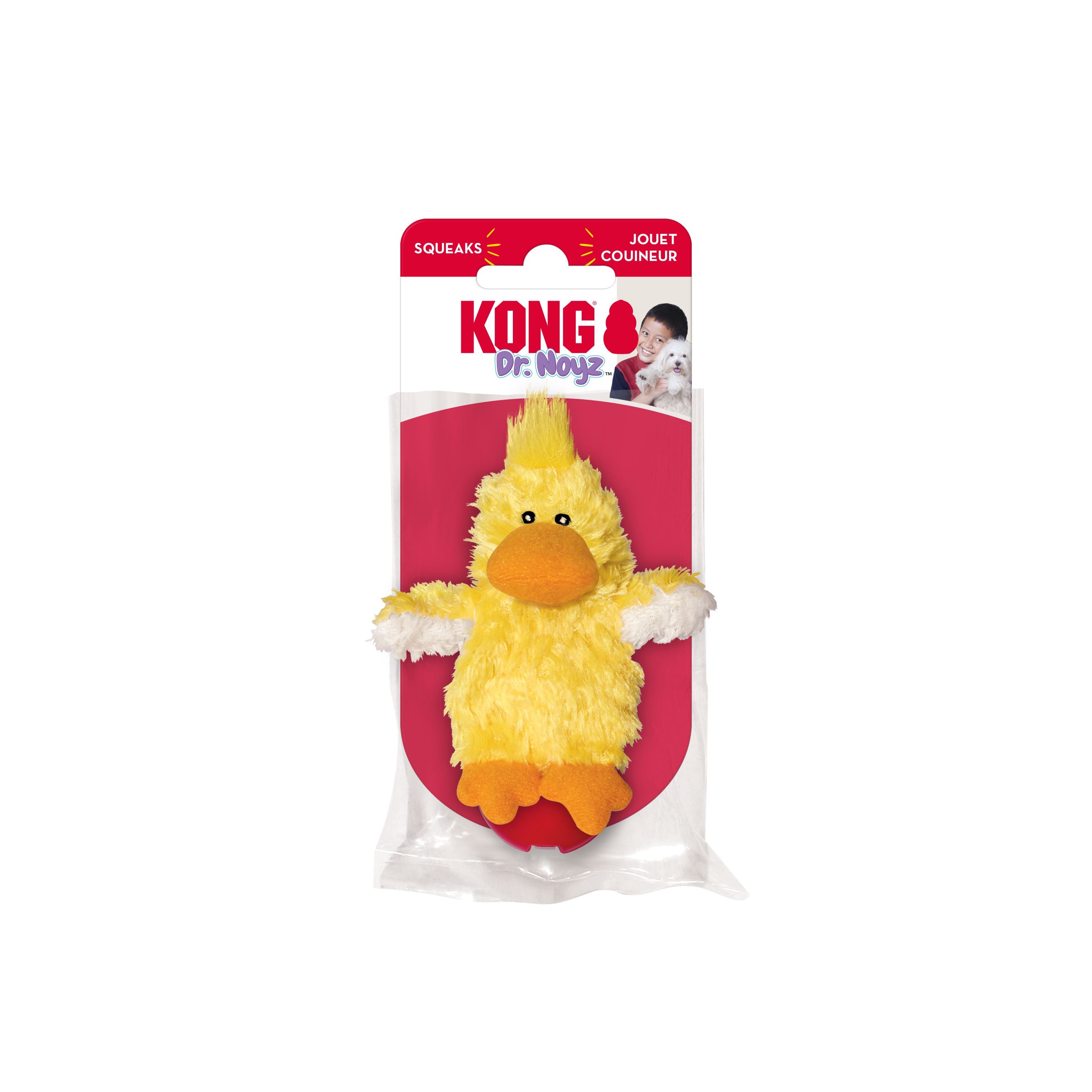 Kong Dr. Noyz Tiny Duckie Plush Dog Toy - Extra Small