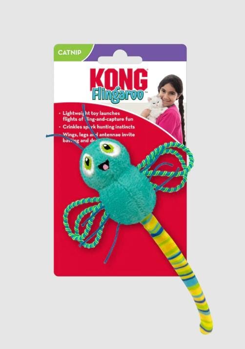 Kong Flingaroo Dragonfly Crinkle and Plush Cat Toy