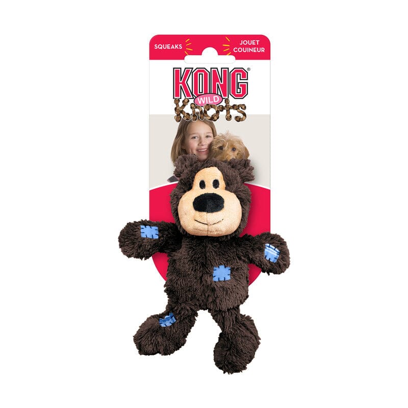 Kong Floppy Knots Bear Internal Knotted Rope and Plush Dog Toy - Extra Large