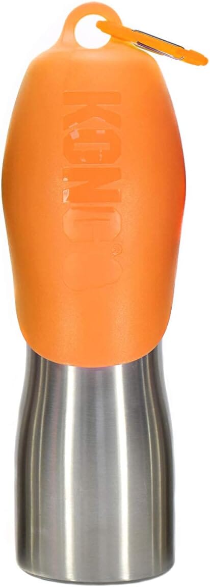 Kong H2O Insulated Stainless Steel Travel Pet Water Bottle - Orange - 25 Oz