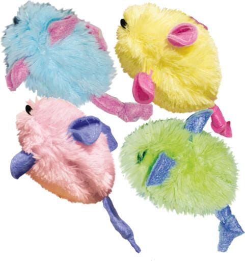 Kong Kitten Plush Catnip Mice Cat Toys - Assorted