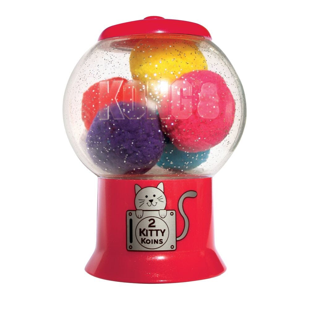 Kong Refillable Catnip Infuser with 6 Ball Shaped Cat Toys