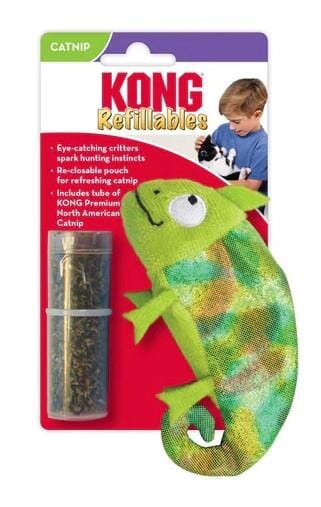 Kong Refillables Chameleon Plush Catnip Cat Toy