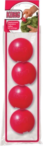 Kong Replacement Squeaker Balls for Kong Toys - 4 Pack - Large