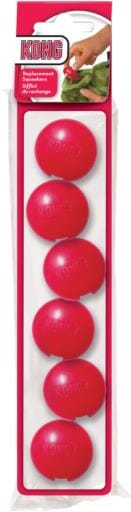 Kong Replacement Squeaker Balls for Kong Toys - 6 Pack - Small