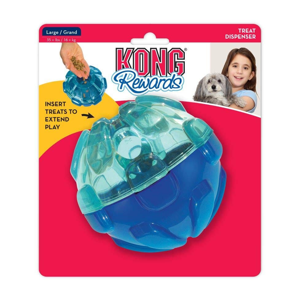 Kong Rewards Ball Treat Inserting Interactive Feeding Dog Toy - Small