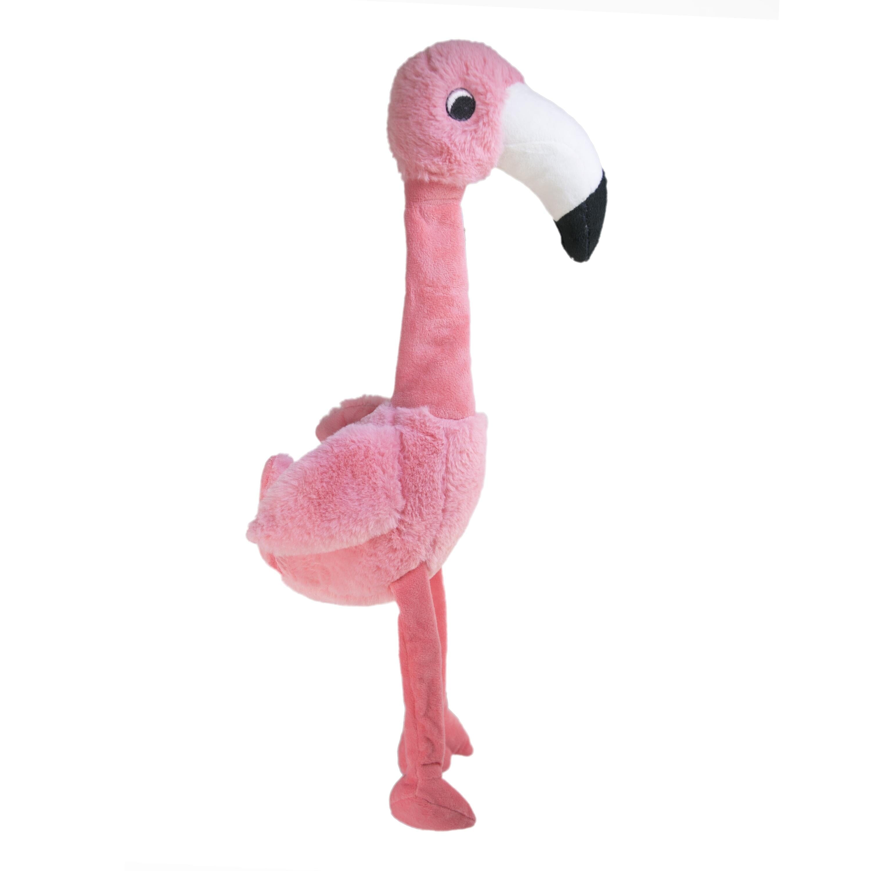 Kong Shakers Honkers Flamingo Squeaka and Plush Dog Toy - Large
