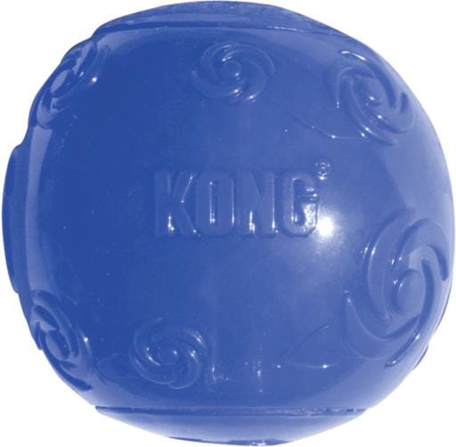 Kong Squeezz Ball Squeak and Fetch Dog Toy - Medium