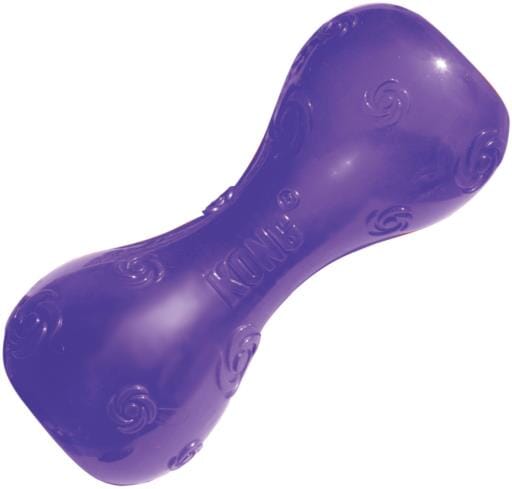 Kong Squeezz Dumbell Squeak and Rubber Dog Toy - Large