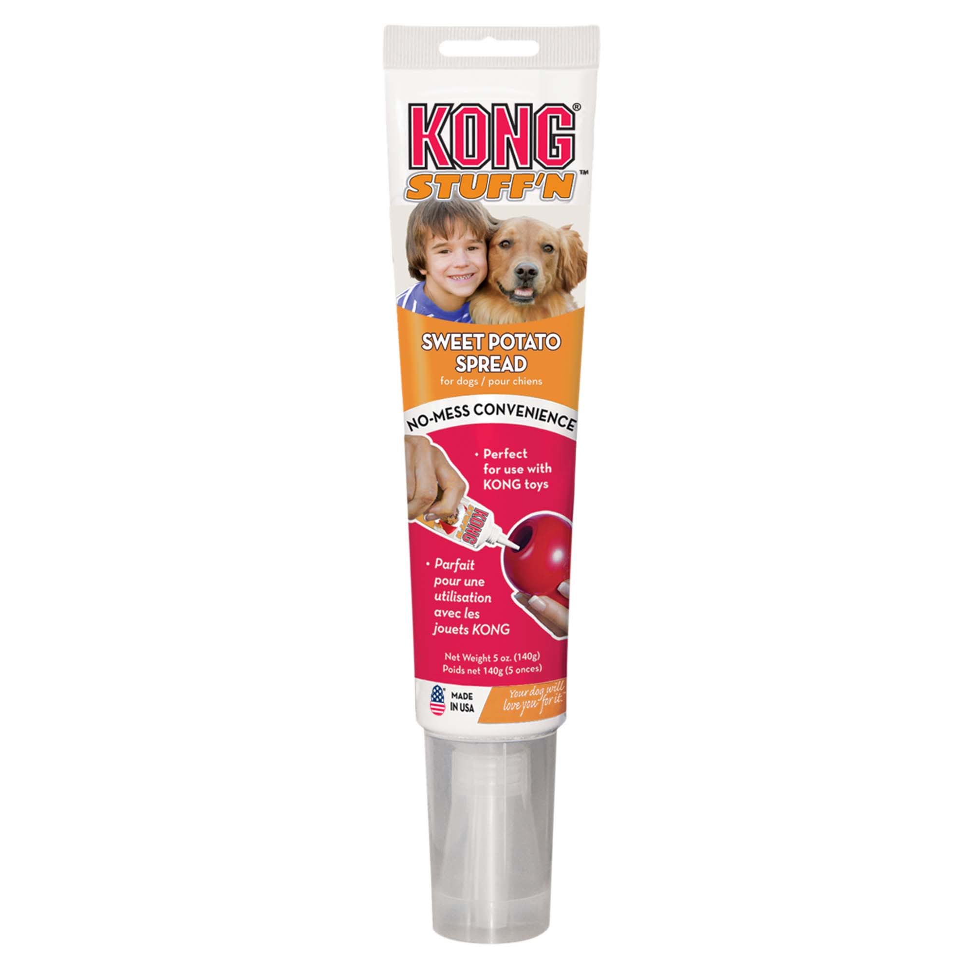 Kong Stuff'N Dog Toy Stuffing Chewy Dog Treats - Sweet Potato - 5 Oz