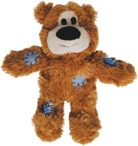 Kong Wild Knots Bear Internal Knotted Ropes and Plush Dog Toy