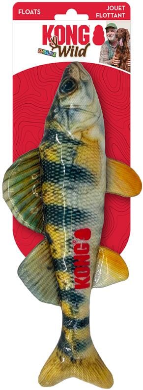 Kong Wild Shieldz Perch Fish Fetch and Floating Nylon Dog Toy - Medium