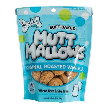 Lazy Dog Mutt Mallow Vanilla Soft Baked Dog Treats - 5 Oz