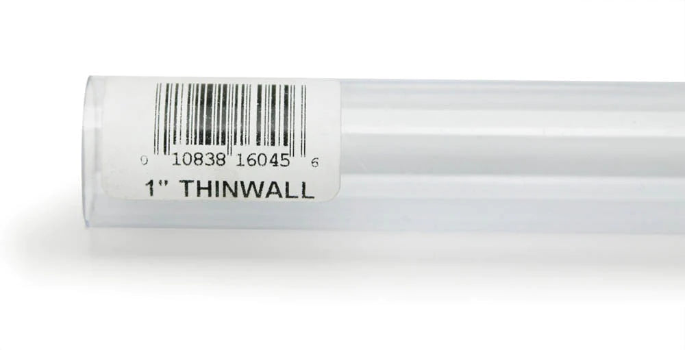 Lee's Thinwall Rigid Tubing - 1" x 3 ft  