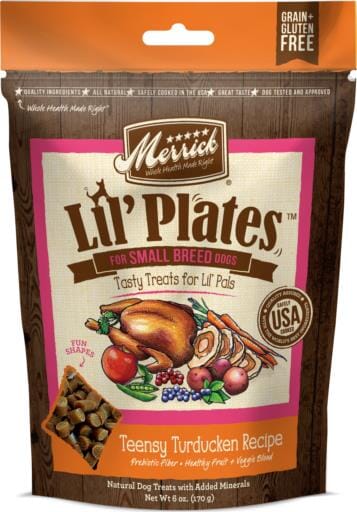 Merrick Treats Teensy Turducken Recipe Natural Dog Chews - 5 oz Bag