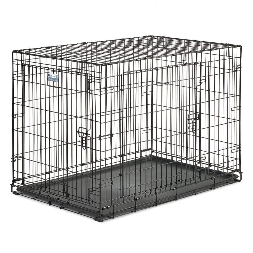 Midwest Contour Metal Folding Double Door Dog Crate - 42" X 28" X 30" Inches