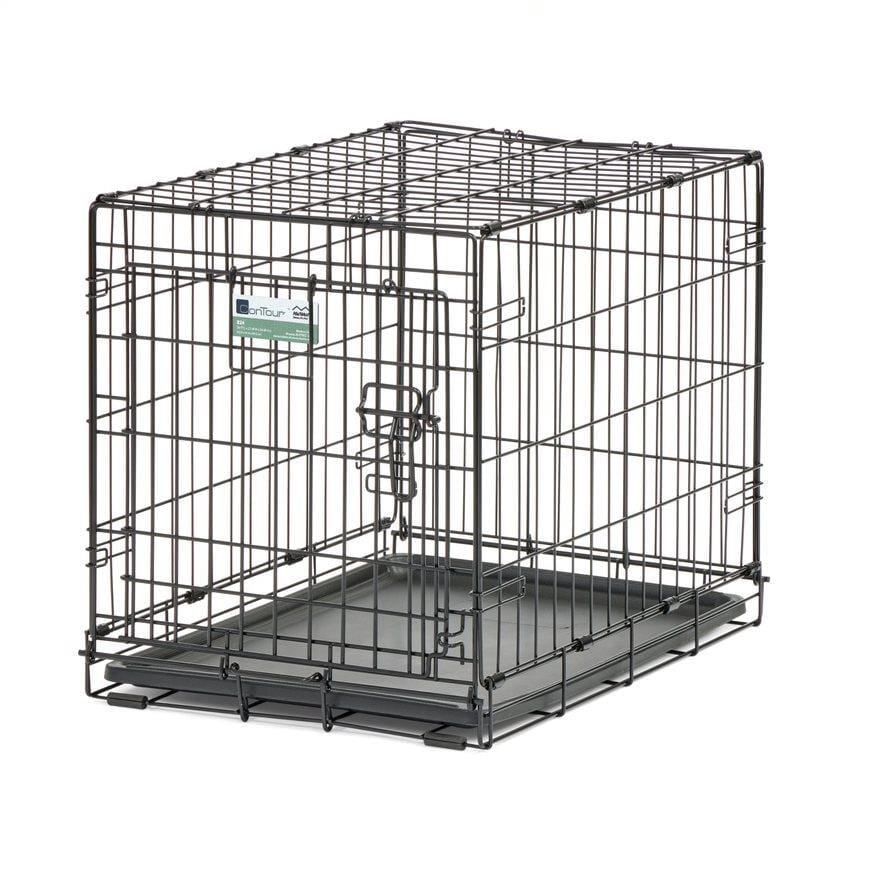 Midwest Contour Metal Folding Single Door Dog Crate - 24" X 18" X 19" Inches