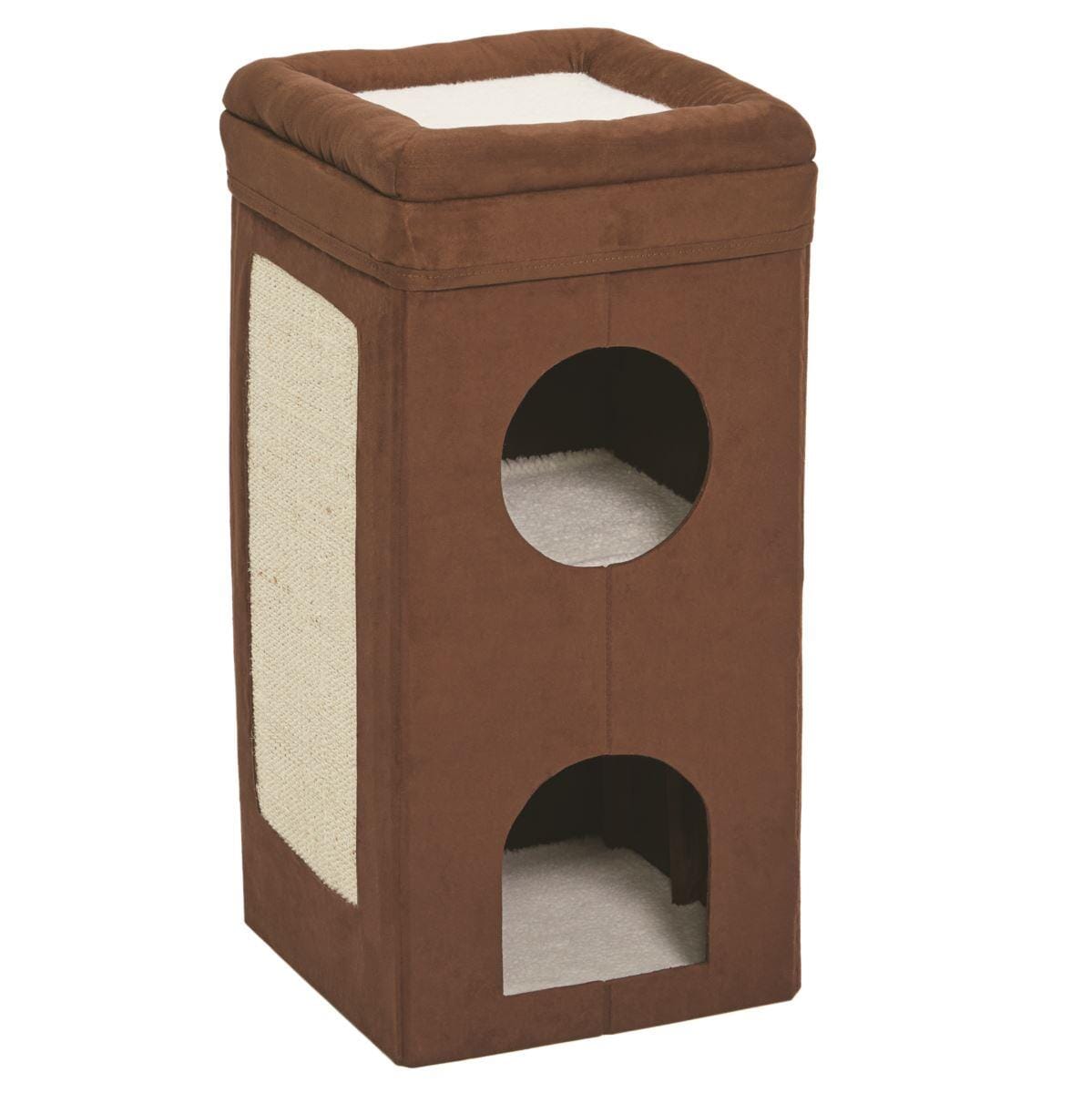 Midwest Curious Condo Cube Condo Cat Furniture - Brown - 16.5" X 16.5" 16.5" Inches