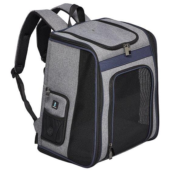 Midwest Day Tripper Travel Dog Backpack Pet Carrier - Gray - 10.8" X 14.6" X 16.9" Inches