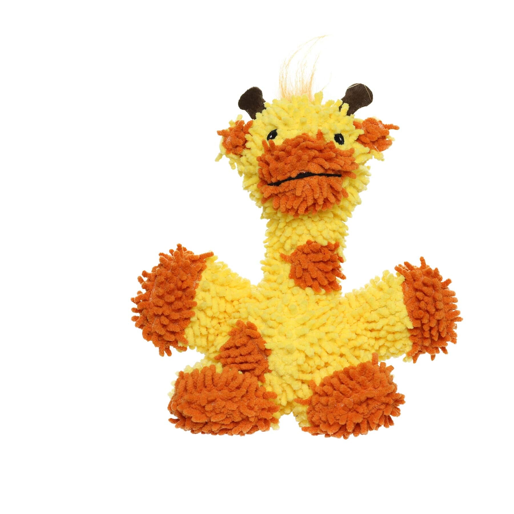 Mighty Junior Giraffe Microfiber Ball Floating Squeak and Plush Dog Toy - Small