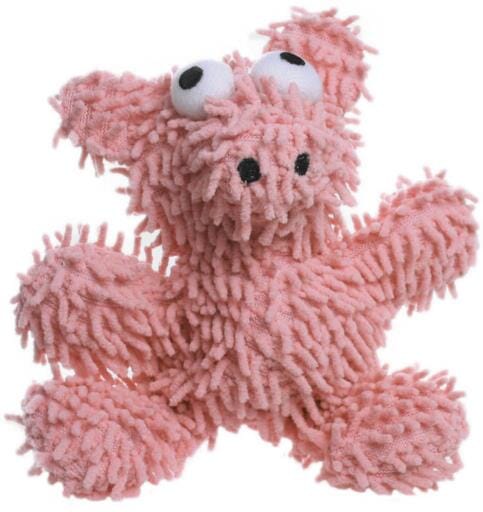 Mighty Junior Pig Microfiber Ball Floating Squeak and Plush Dog Toy - Small