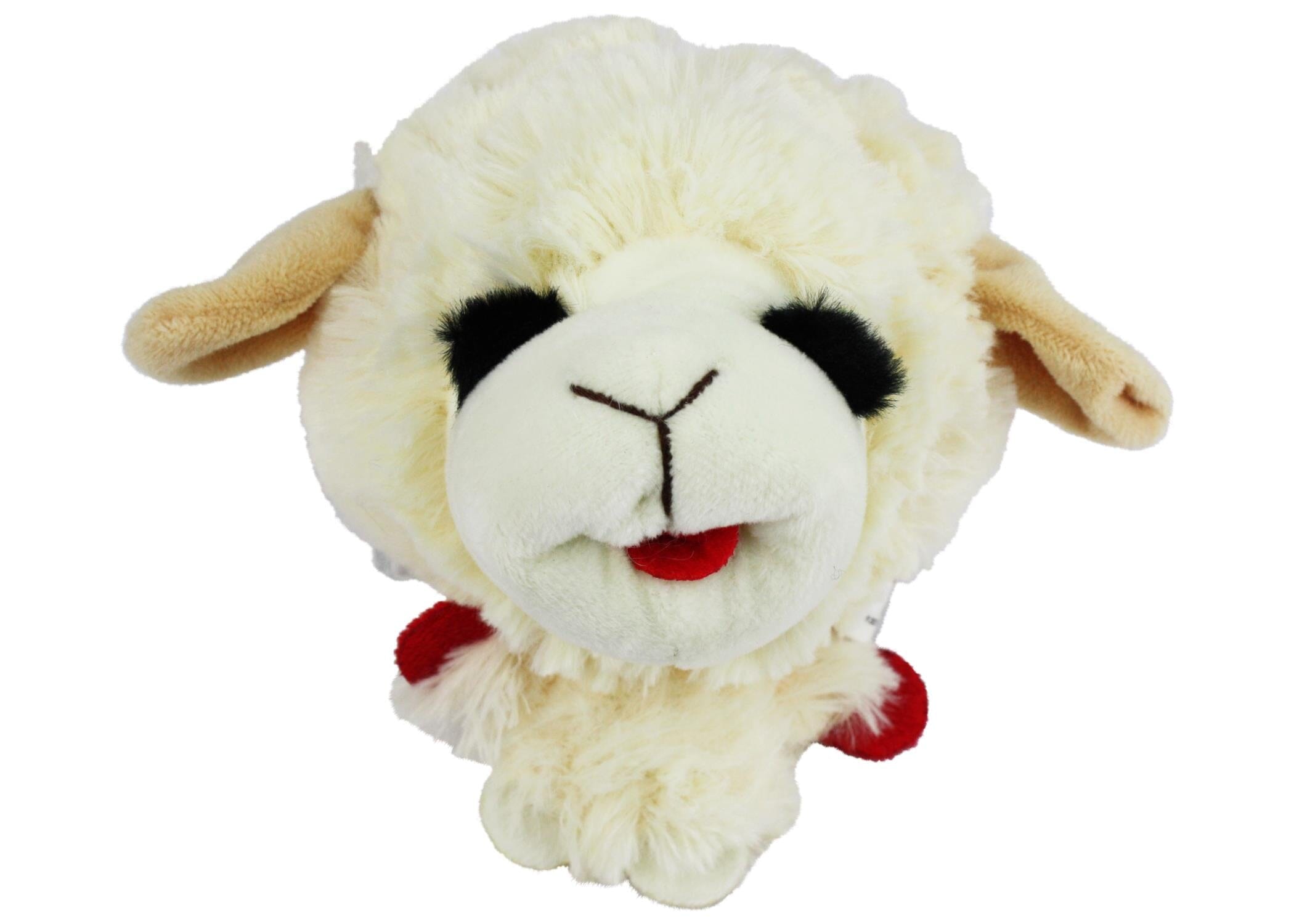 Multipet Lamb Chop Knobby Hoggings Plush Dog Toy - 5" Inches