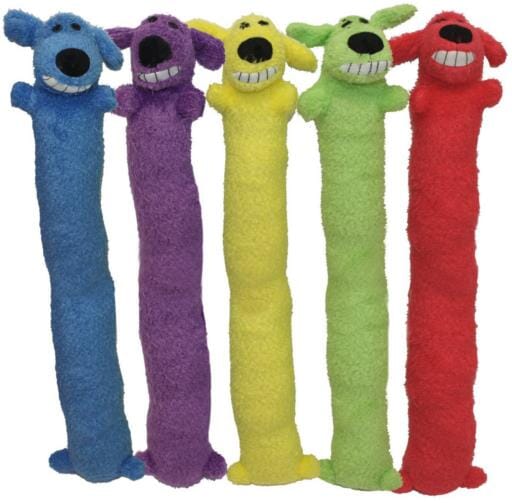Multipet Loofa Squeak and Plush Dog Toy - Assorted - Jumbo - 24" Inches