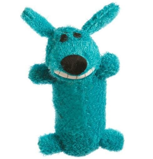 Multipet Loofa Squeak and Plush Dog Toy - Assorted - Mini - 6" Inches