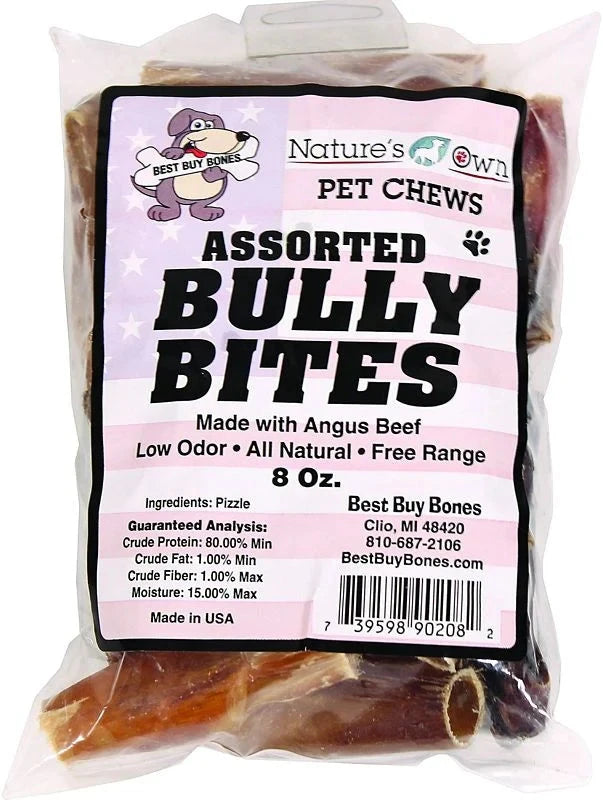 Nature's Own USA Bully Bites Natural Dog Chews - Beef - 8 Oz