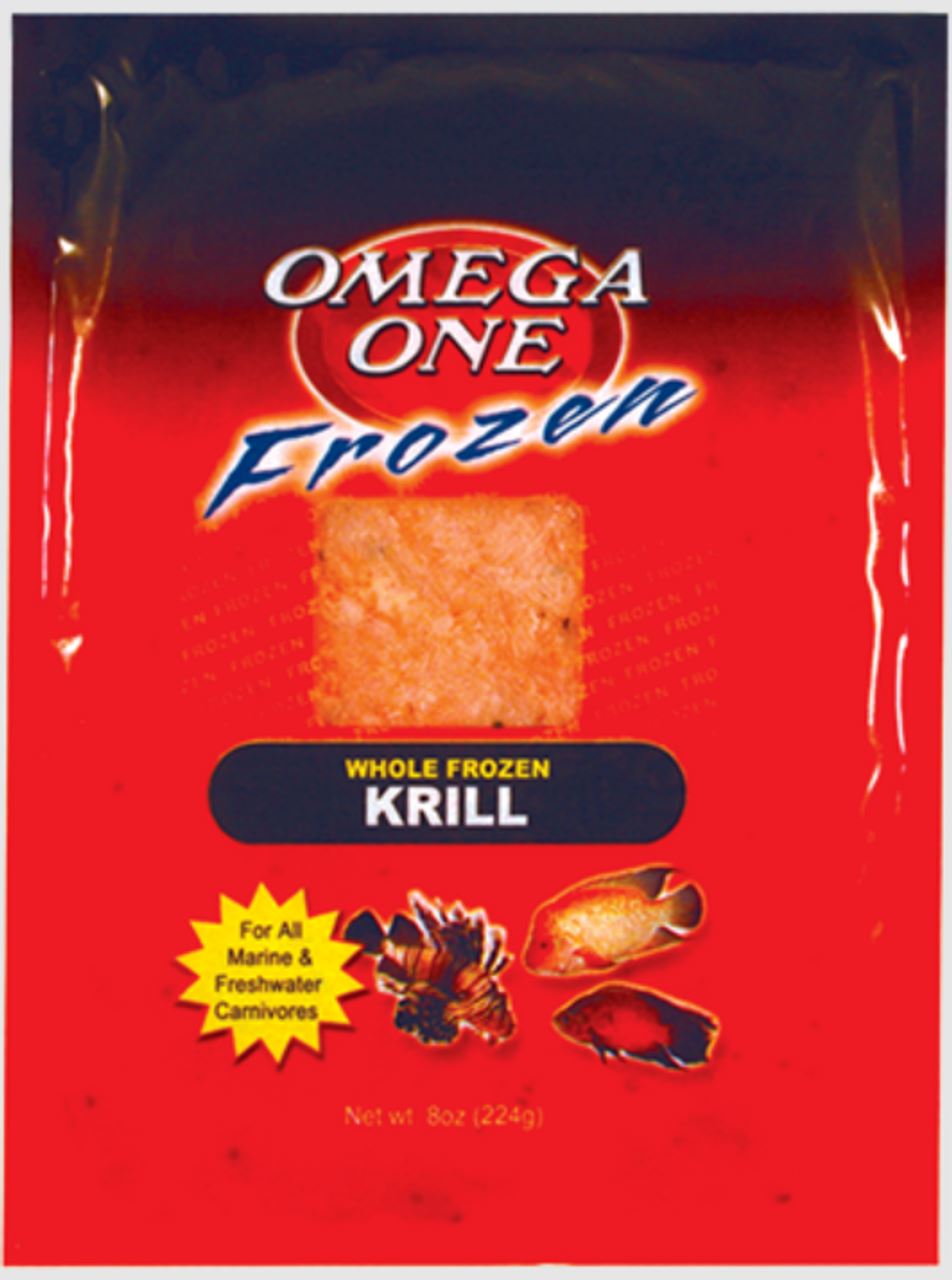 Omega One Freeze-Dried Krill Flat for Freshwater and Saltwater Fish - 8 Oz  