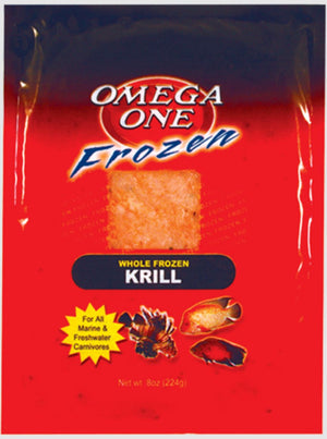 Omega One Freeze-Dried Krill Flat for Freshwater and Saltwater Fish - 8 Oz