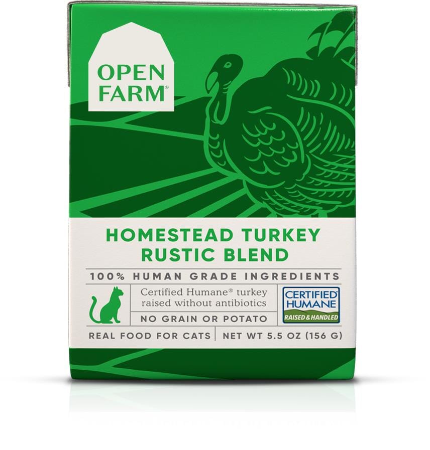 Open Farm Rustic Blend Grain-Free Homestead Turkey Wet Cat Food - 5.5 Oz - Case of 12