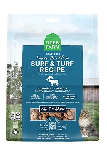 Open Farm Surf and Turf Morsals Recipe Freeze-Dried Raw Cat Food - 3.5 Oz