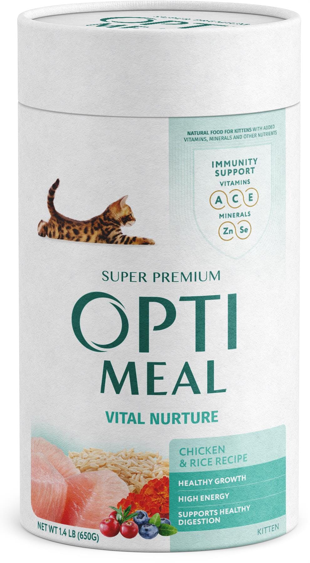 Optimeal Vital Nurture Kitten Chicken & Rice Recipe Dry Cat Food