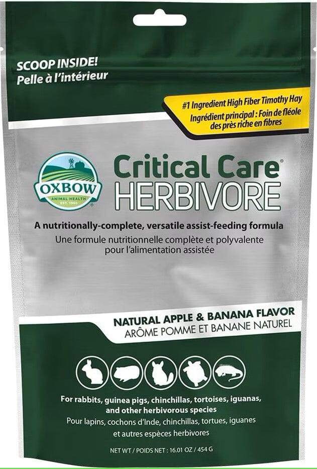 Oxbow Critical Care Herbivore Apple-Banana Flavor Small-Pet Health Supplement - 454-gm bag