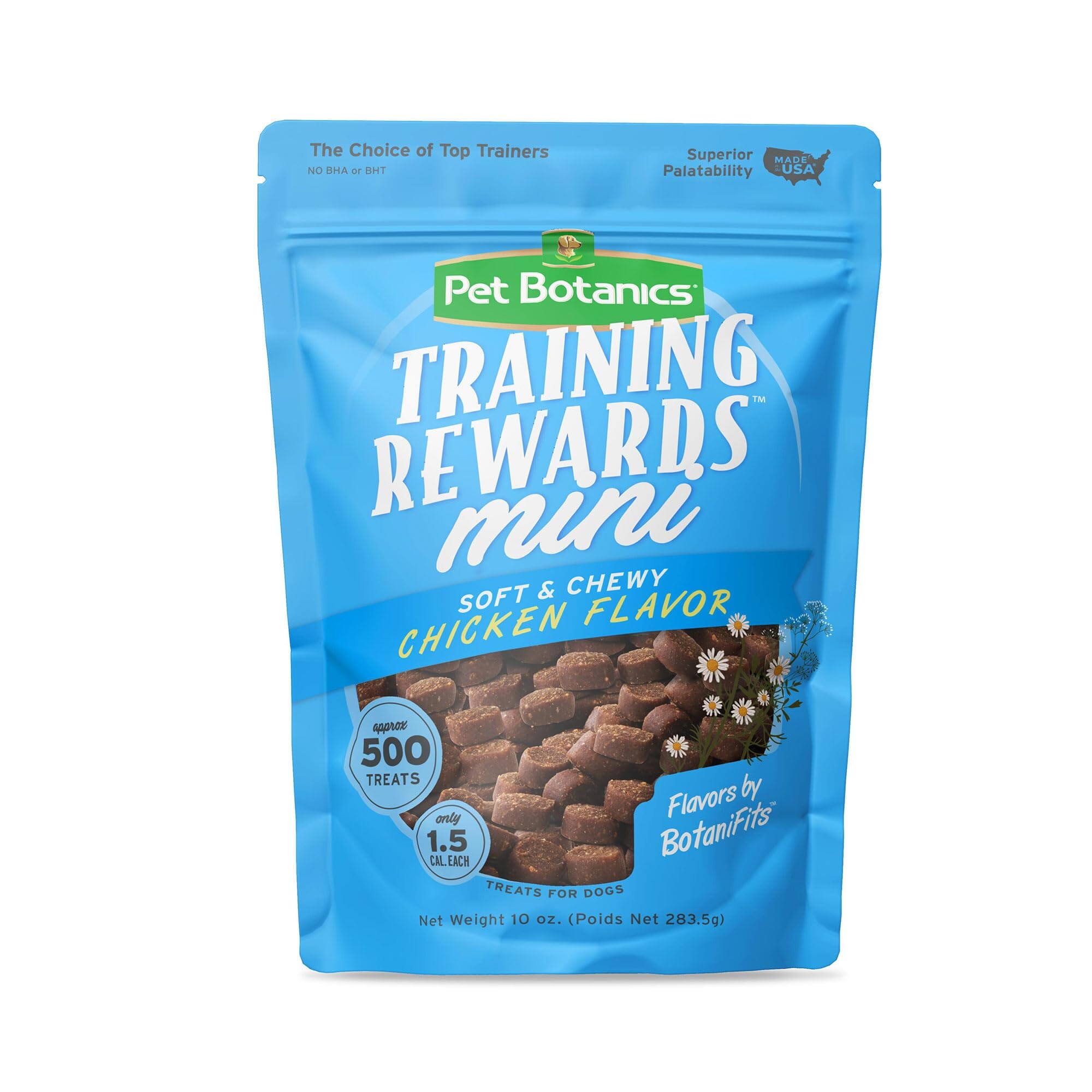 Pet Botanics Training Rewards Grain-Free Chicken Soft and Chewy Dog Treats - Mini - 10 Oz