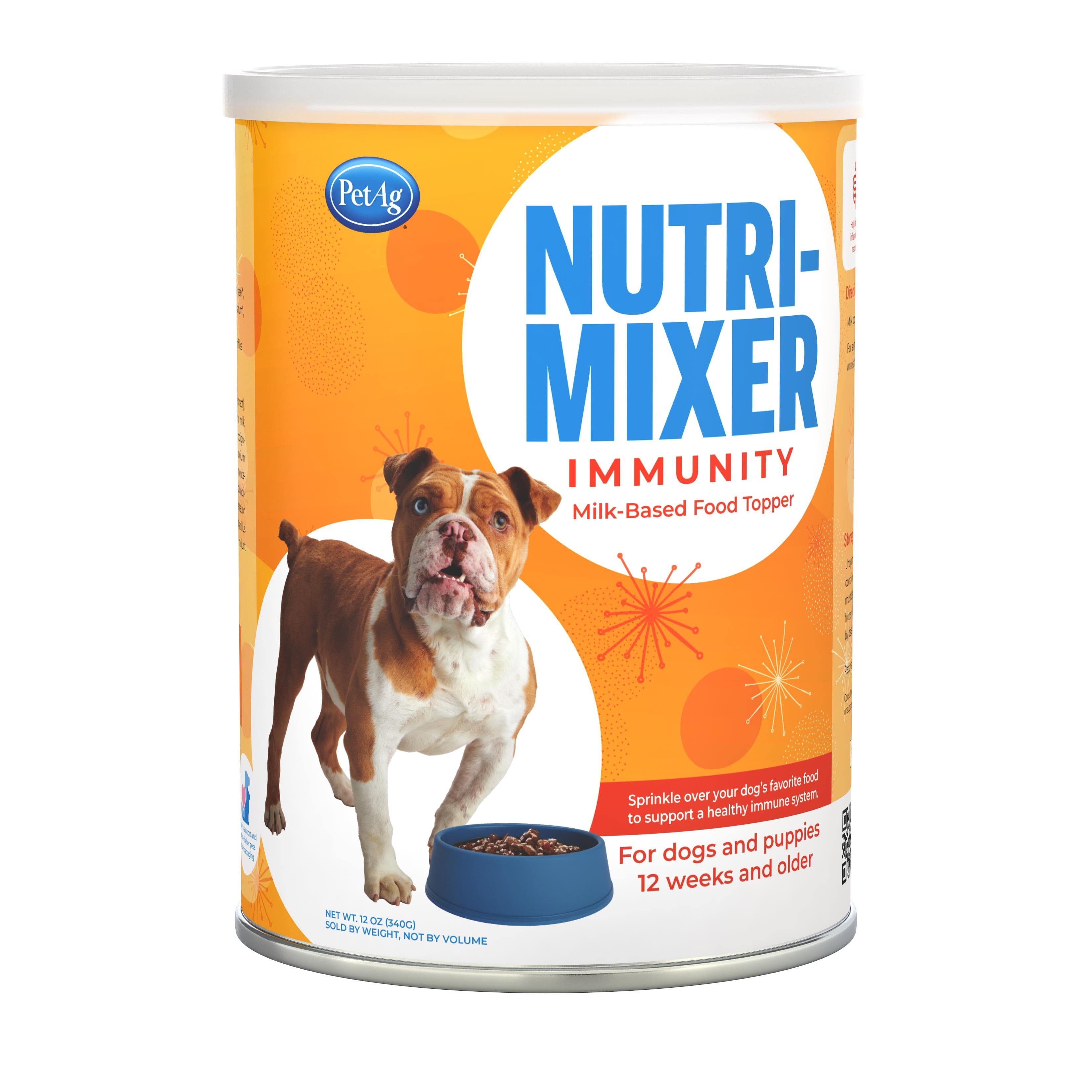 PetAg Nutri-Mixer Immunity Milk-Based Dog Food Topper - 12 Oz