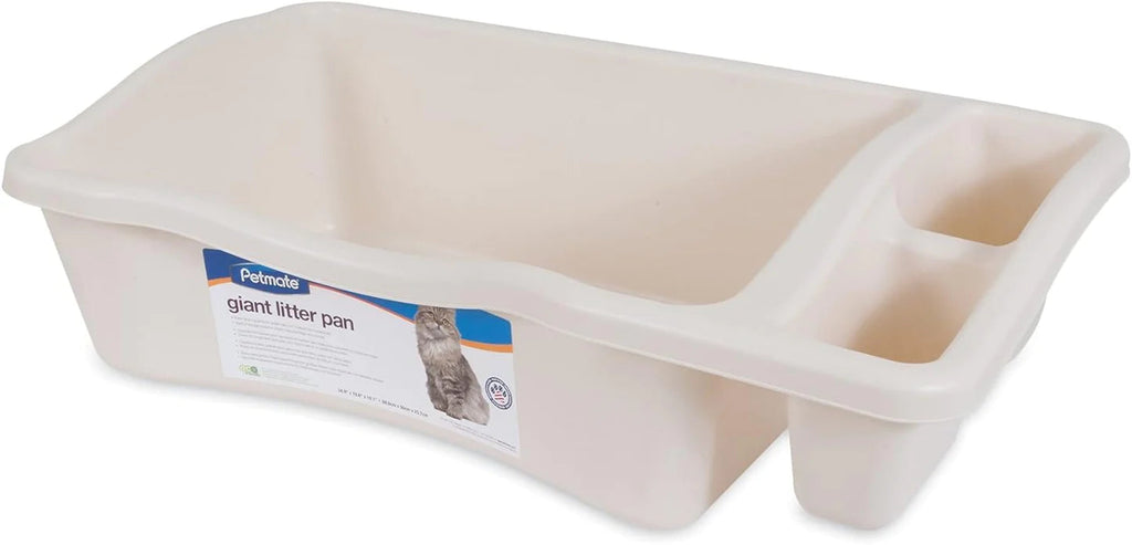 Petmate Cat Litter Pan with Microban Bleached Linen - Giant  