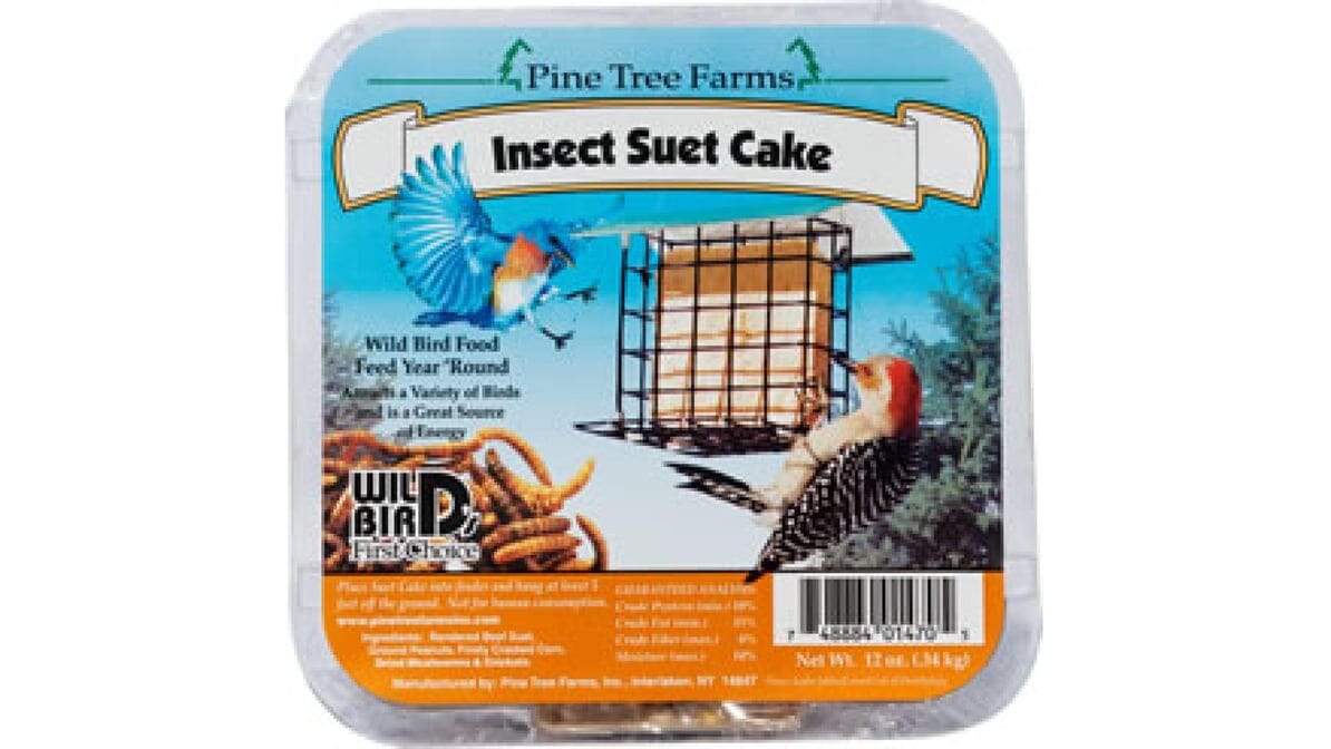 Pine Tree Farms Suet Cakes Wild Bird Food - Insect - 12 Oz