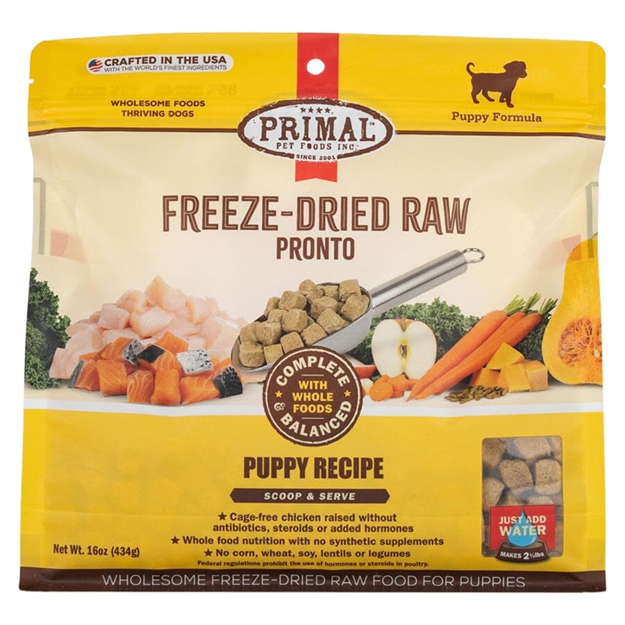 Primal Pronto Wholesome Chicken Recipe Puppy Formula Freeze-Dried Raw Dog Food
