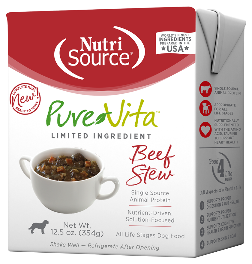PureVita Beef Stew Tetra Pack - 12.5 Oz - Case of 12
